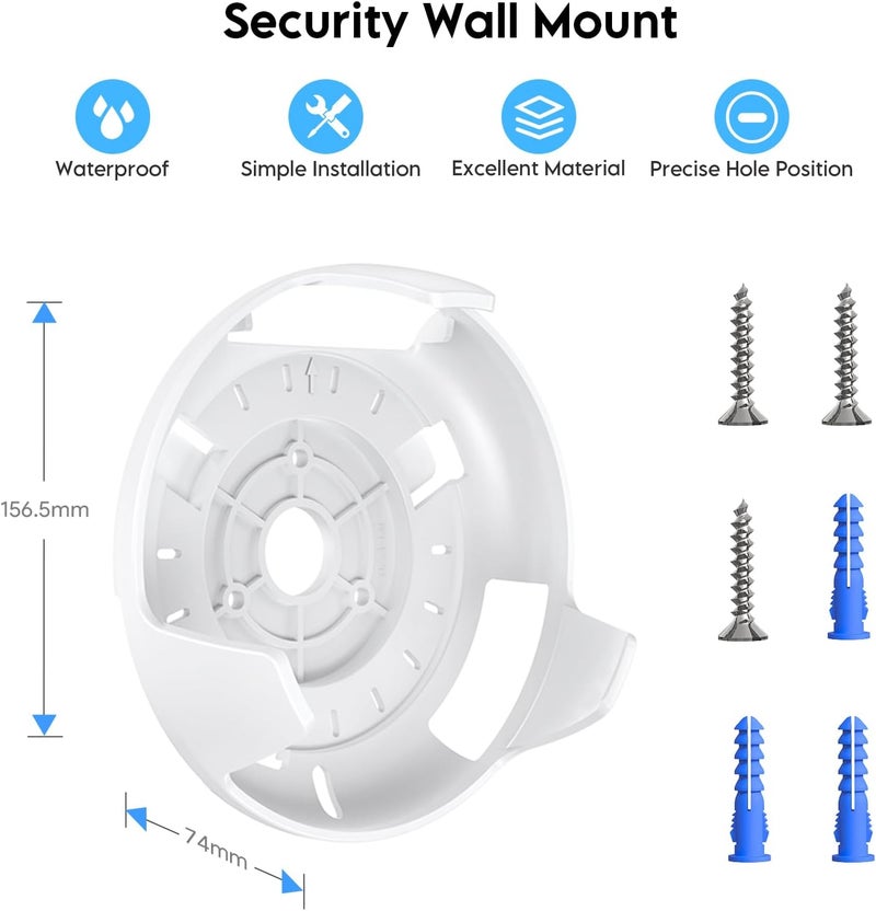 SURVADV Wall Mount Holder for TP-Link Deco BE23/BE25/BE3600/BE5000 WiFi 7 Mesh Wi-Fi System – Space-Saving Bracket with Hidden Cable Management, Secure & Stylish Design for Home and Office(White, 1-Pack) - Image 2